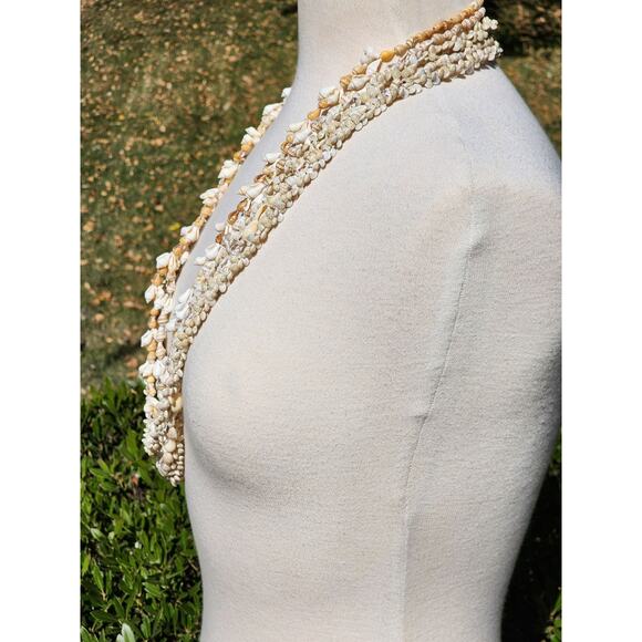 5 Seashell Beaded Necklaces Handmade Statement Set Boho Beach Girl Summer Layer - Picture 5 of 8